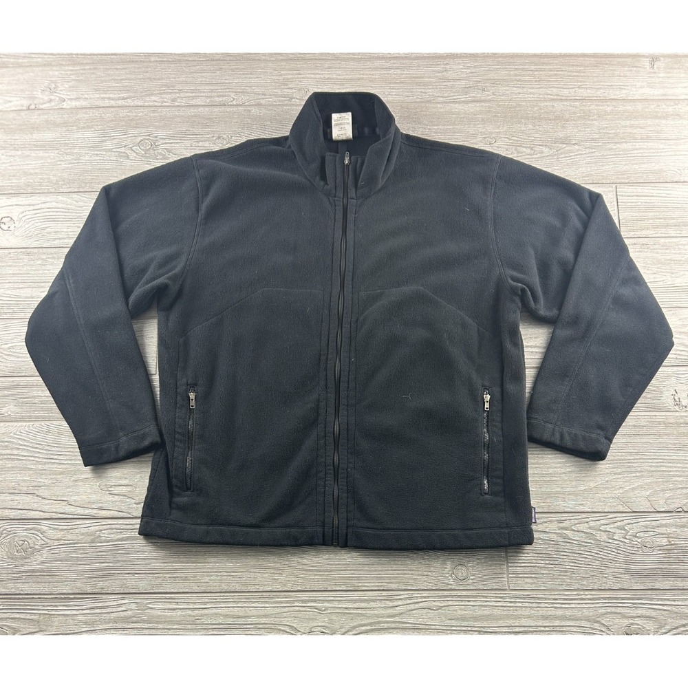 Patagonia Synchilla Black Fleece Full Zip Jacket Mountain Dew MDX Mens Large